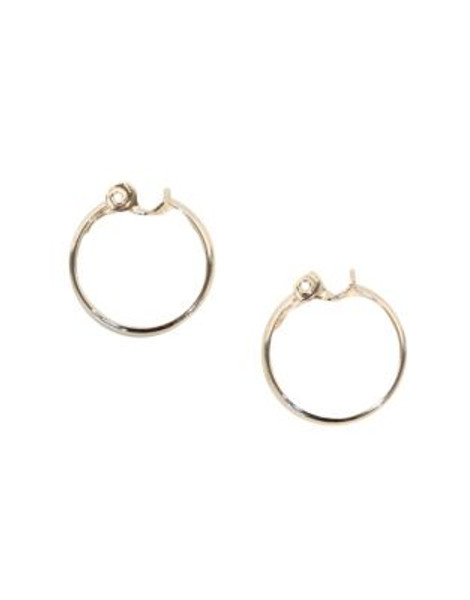 Anne Klein Large Clip Hoop Earrings - SILVER