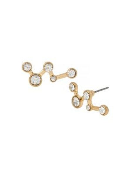 Kenneth Cole New York Crystal Zigzag Crawler Earrings - CRYSTAL/GOLD