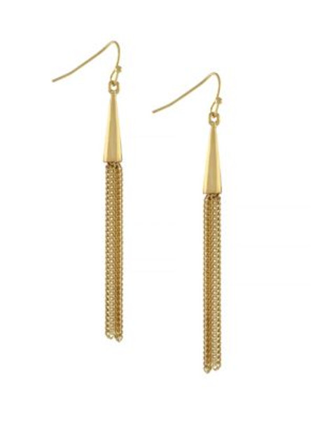 Bcbgeneration Goldtone Tassel Drop Earrings - GOLD
