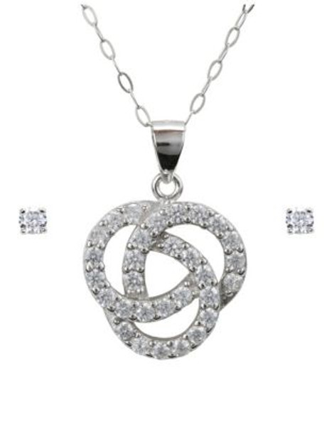 Samara Sterling Silver Interlocking Set - SILVER