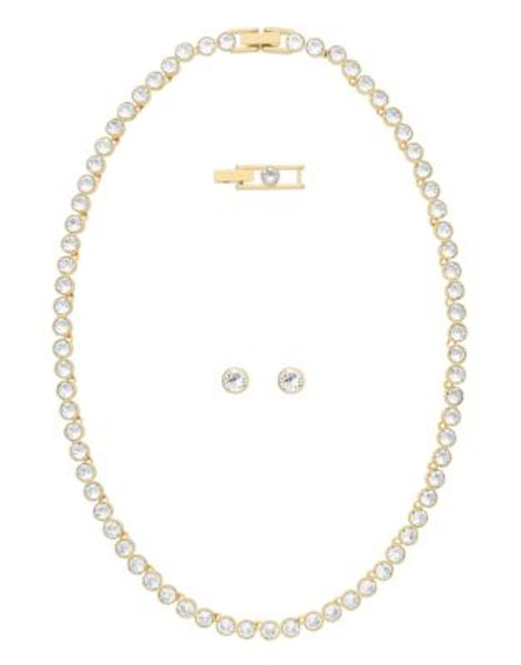 Swarovski Gold Tone Swarovski Crystal Jewellery Set - GOLD