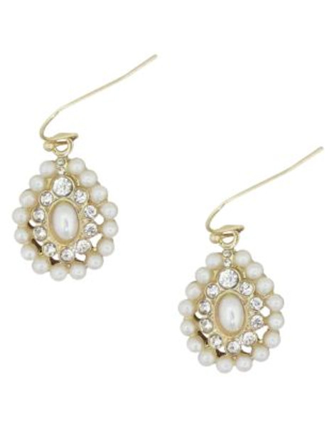 Cezanne Garden Party Pearl and Crystal Drop Earring - PEARL