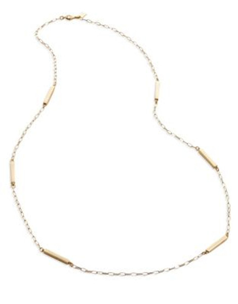 Lauren Ralph Lauren Goldtone Bar Necklace - GOLD