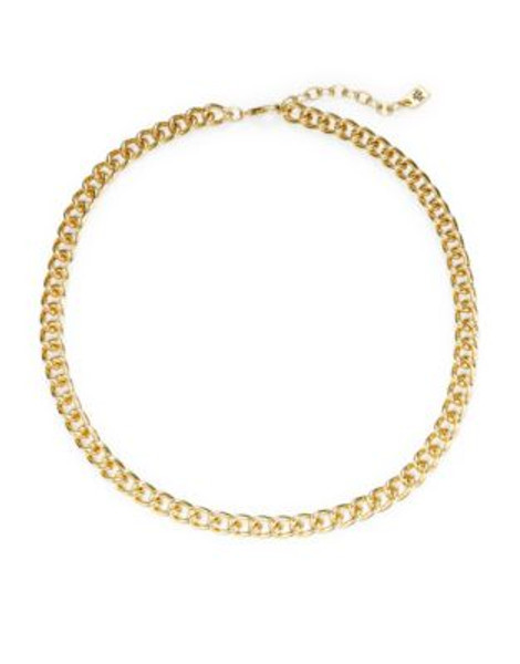 Lauren Ralph Lauren Curb Chain Collar Necklace - GOLD