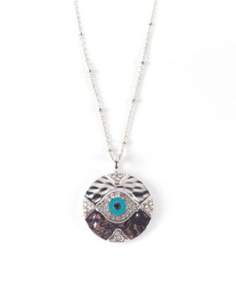 Lonna & Lilly Mixed Evil Eye Pendant Necklace - SILVER