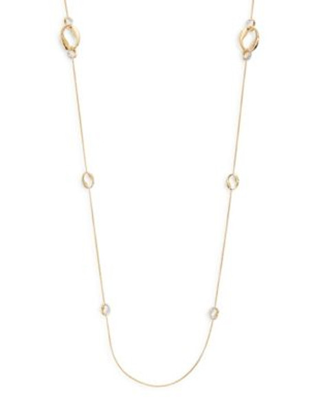 Nadri Aurelia Infinity Loop Station Necklace - TWO TONE