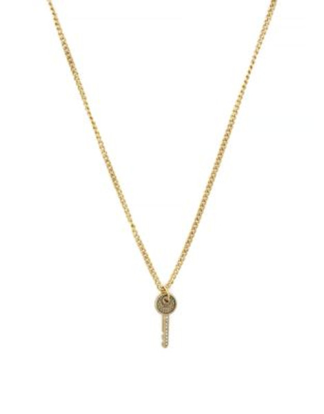 Bcbgeneration Embellished Key Pendant Necklace - GOLD