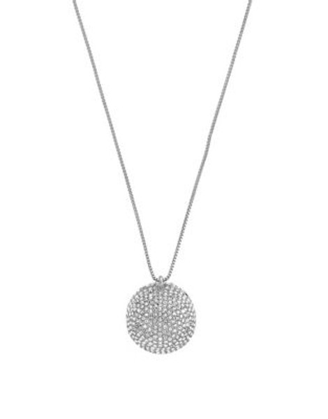 Vince Camuto Pave Ball Locket Necklace - SILVER