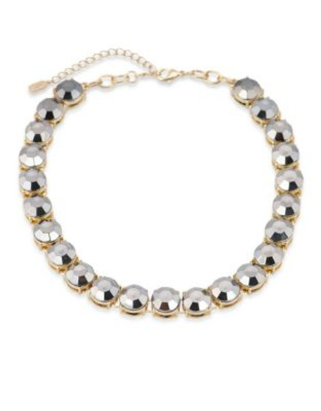 Jones New York Smoky Night Faceted Bead Necklace - GREY