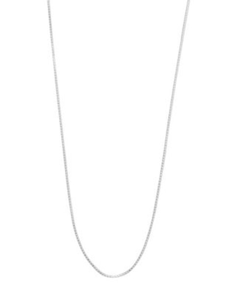 Expression 20" Sterling Silver Mini Box Chain Necklace - SILVER - 20