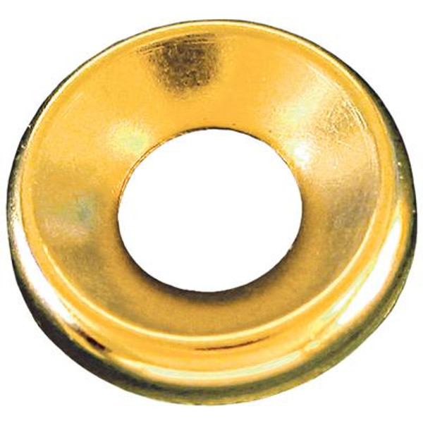 1/4 Brass Finish Washer Plain