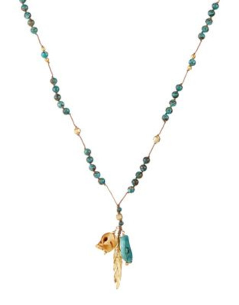 Chan Luu Turquoise Station Pendant Necklace - BLUE