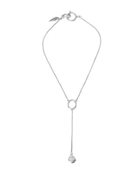 Diane Von Furstenberg Belle de Jour Metal Y Neck Necklace - SILVER