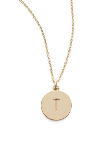 Kate Spade New York Idiom Pendant Necklace - T