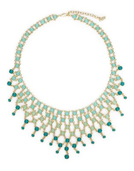 A.B.S. By Allen Schwartz Multi-Row Ombre Statement Necklace - BLUE