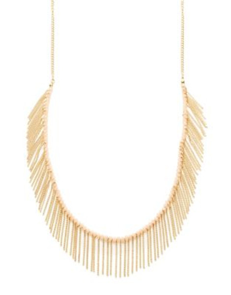 Expression Beaded Fringe Necklace - PASTEL