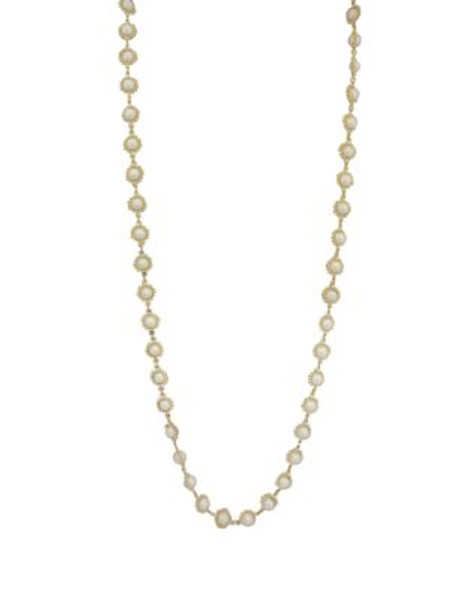 Anne Klein Rope-Length Scatter Necklace - PEARL