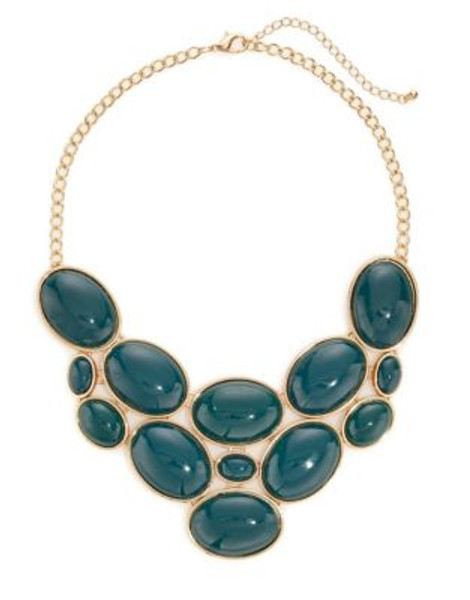 Expression Multi Oval Collar Necklace - BLUE