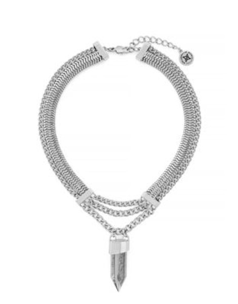 Bcbgeneration Shard Drop Collar Necklace - SILVER