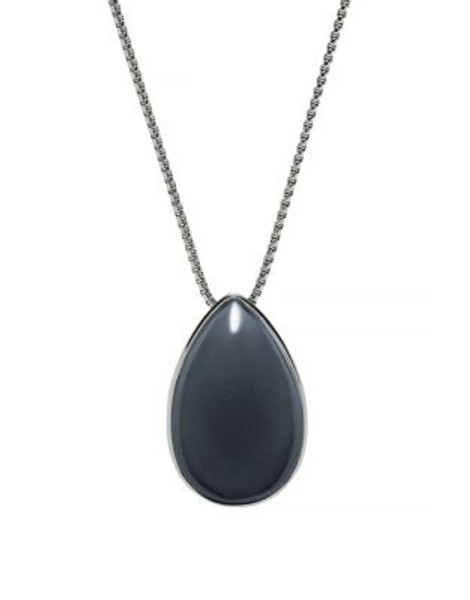 Skagen Denmark Blue Sea Glass Pendant Necklace - BLUE