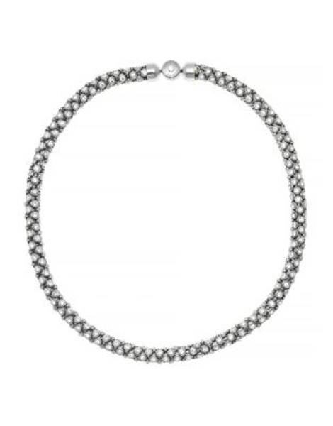 Michael Kors Park Avenue Round Mesh Necklace - SILVER