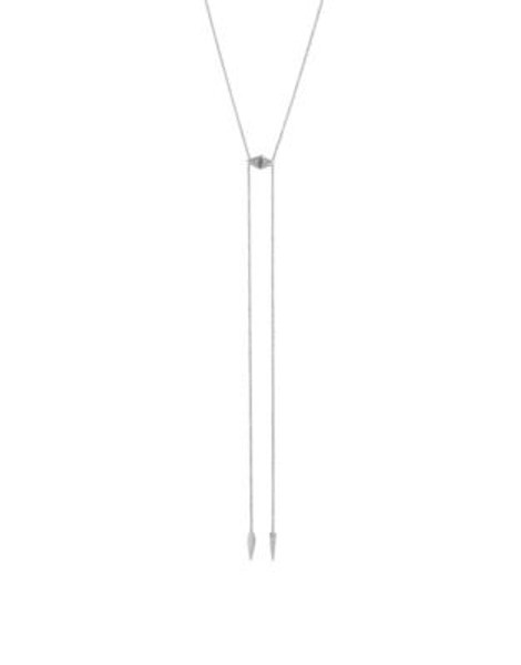 House Of Harlow 1960 Bolo Tie Necklace - SILVER