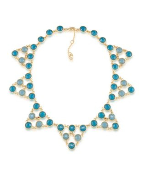 Carolee Bayou Blues Dramatic Collar Necklace - DARK BLUE