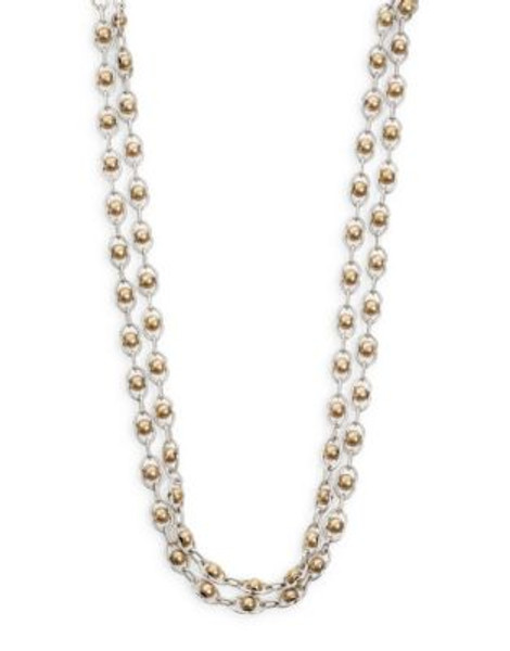 Lucky Brand Two-Tone Double Layer Necklace-TWO - TWO-TONE