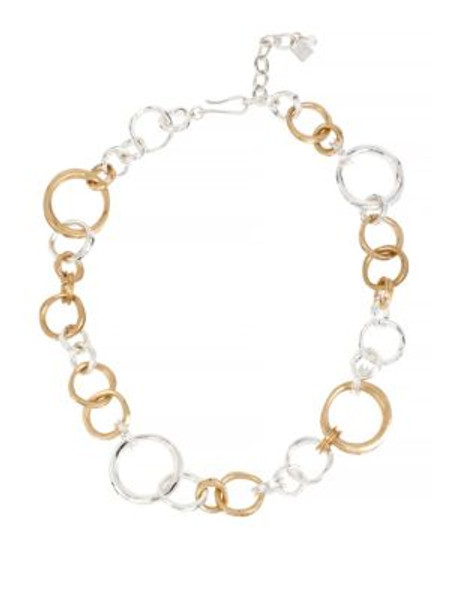 Robert Lee Morris Soho Two-Tone Ring Link Necklace - TWO TONE