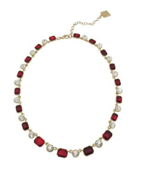Anne Klein Bright Nights Collar Necklace - RED
