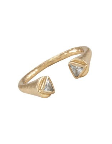 Melinda Maria Nailhead Triangle Ring - GOLD - 7