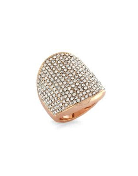 Vince Camuto Pave Shield Ring - ROSE GOLD - 7