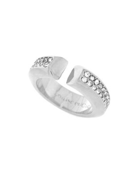 Louise Et Cie Pave Split Band Ring - SILVER - 7