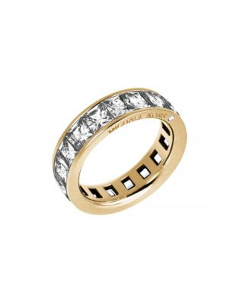 Michael Kors Faux Diamond Band Ring - GOLD - 6