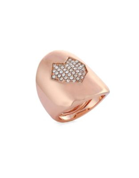 Vince Camuto Pave Heart Ring - ROSE GOLD - 7