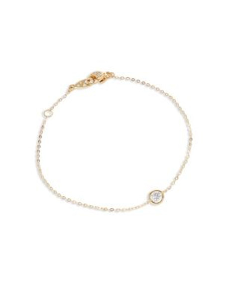 Nadri Single Stone Line Bracelet - GOLD