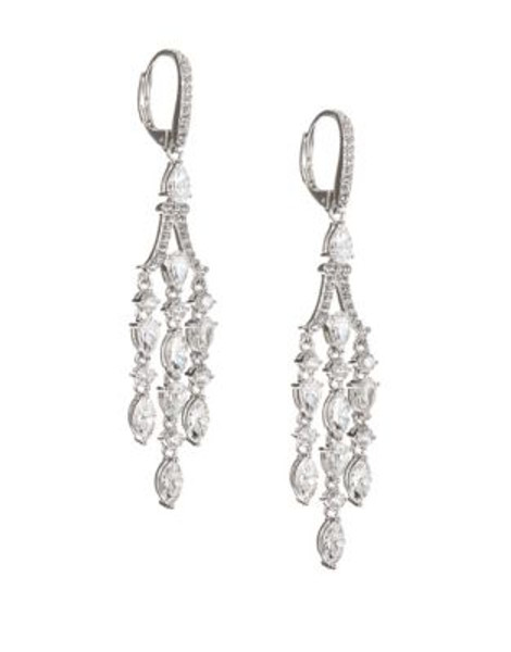 Nadri Chandelier Drop Earrings - SILVER