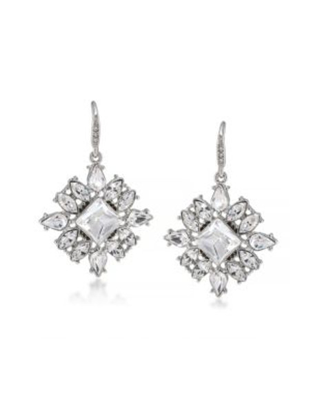 Carolee Broadway Lights Cluster Drop Earrings - SILVER