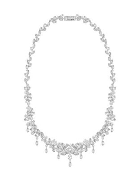 Swarovski Diapason Cluster Necklace - RHODIUM