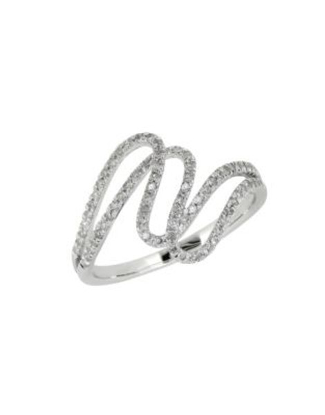 Fine Jewellery 14K White Gold Bracelet with 0.25 TWC Diamonds - DIAMOND - 7