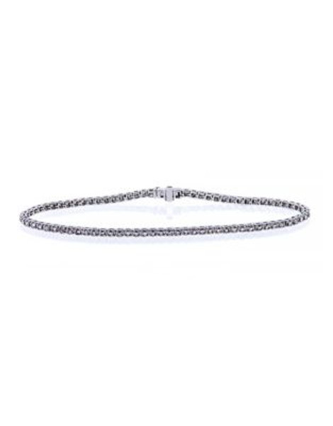 Fine Jewellery 14K White Gold Tennis Bracelet with 0.80 Total Carat Weight Diamonds - DIAMOND