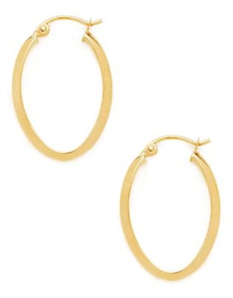 Fine Jewellery 14kt Yellow Gold Hoop Earrings - DIAMOND