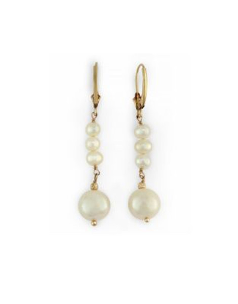 Effy 14K Yellow Gold Freshwater 10mm Pearl Earrings - PEARL