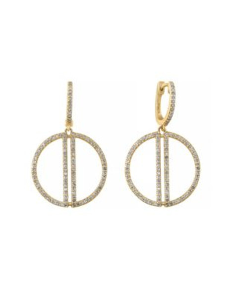 Effy 14K Yellow Gold Earrings with 1.56 TWC Diamonds - DIAMOND