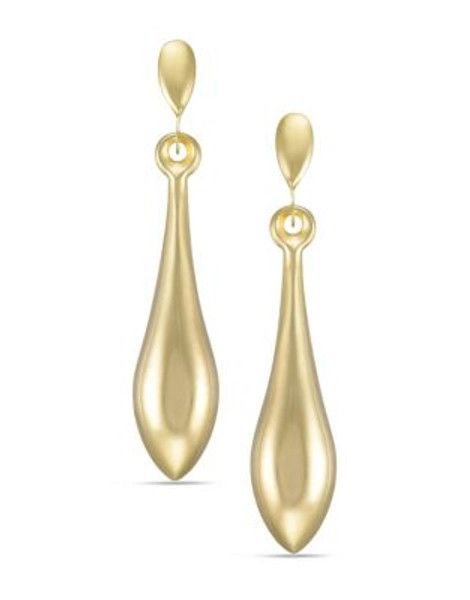 Fine Jewellery 14K Gold Teardrop Earrings - GOLD