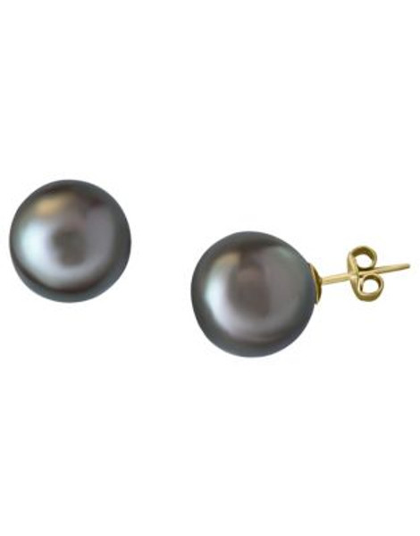 Effy Tahitian Pearl 14K Yellow Gold Earrings - TAHITIAN PEARL