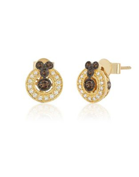 Le Vian 14K Honey Gold Chocolate Multi Round Deco Earrings - GOLD