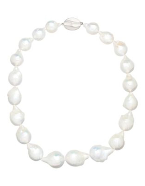 Honora Style 14MM-17MM Pearl and Sterling Silver Necklace - WHITE