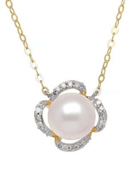 Fine Jewellery 14K Pearl Necklace - WHITE
