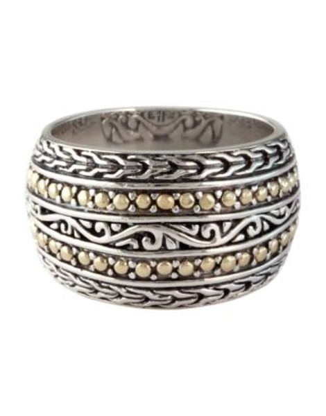 Effy Sterling Silver And 18 Kt. Yellow Gold Ring - SILVER/GOLD - 7